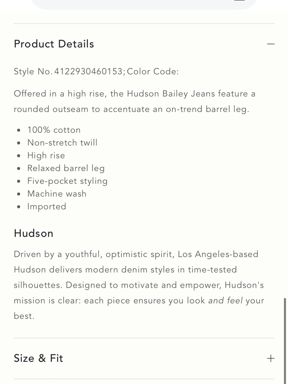 Hudson Bailey Relaxed Barrel Jeans Burnt Khaki - Picture 3 of 12